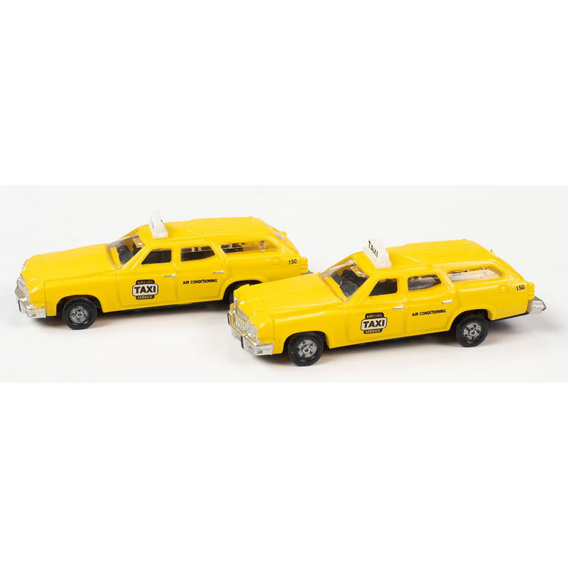 CLASSIC METAL WORKS 50444 1974 BUICK ESTATE STATION WAGON 2-PACK (TAXI) 1:160 N SCALE