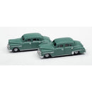 Classic Metal Works 50447 1950 DODGE CORONET 2-PACK (GYPSY GREEN METALLIC) 1:160 N SCALE