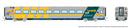 PREORDER Rapido N 508016 LRC Coach, VIA Rail Canada (The Future Is On Board Wrap, gray, yellow, green)