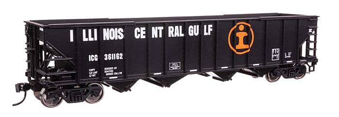 Walthers Mainline HO 57816 50' 100-Ton 4-Bay Hopper, Illinois Central Gulf