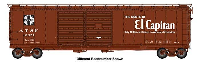Walthers Proto HO 101671 50' AAR Double-Door Boxcar, Atchison Topeka & Santa Fe