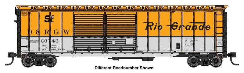 PREORDER Walthers Mainline HO 910-46602 50' AAR Improved Double-Door Boxcar, Denver & Rio Grande Western