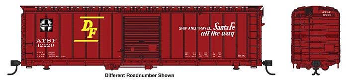 Walthers Mainline HO 910-46502 50' AAR Single Door Boxcar, Atchison Topeka & Santa Fe