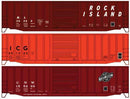 PREORDER Accurail HO 8188 50' Exterior-Post Modern Boxcar, Midwest (Rock Island/Illinois Central Gulf/Chicago & North Western) (3-Pack) | 54.15
