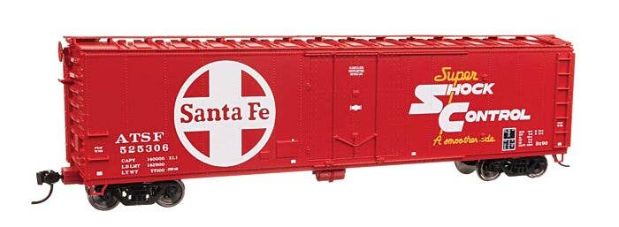 PREORDER Walthers Mainline HO 2845 50' PC&F Insulated Boxcar, Atchison Topeka & Santa Fe