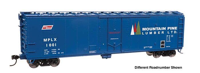 PREORDER Walthers Mainline HO 2862 50' PC&F Insulated Boxcar, Mountain Pine Lumber