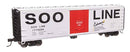 Walthers Mainline HO 2866 50' PC&F Insulated Boxcar, Soo Line