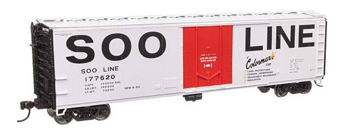 Walthers Mainline HO 2866 50' PC&F Insulated Boxcar, Soo Line