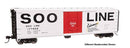 PREORDER Walthers Mainline HO 2866 50' PC&F Insulated Boxcar, Soo Line