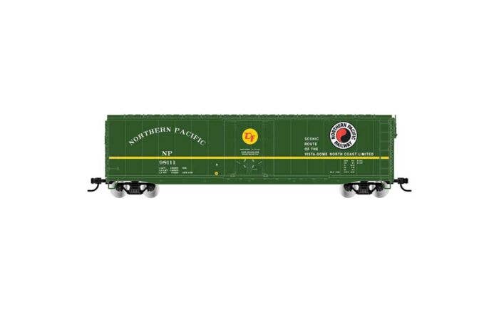 Rivarossi by Hornby HO HR6665C 50' Plug-Door Boxcar No Roofwalk, Northern Pacific