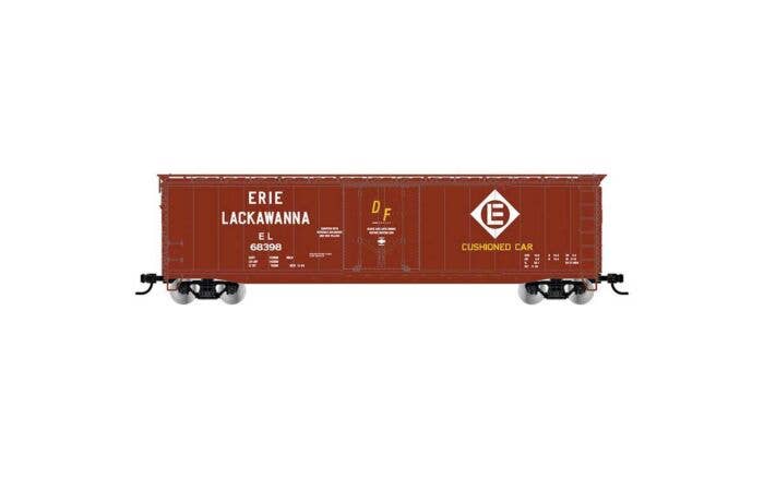 Rivarossi by Hornby HO HR6664D 50' Plug-Door Boxcar with Roofwalk, Erie Lackawanna