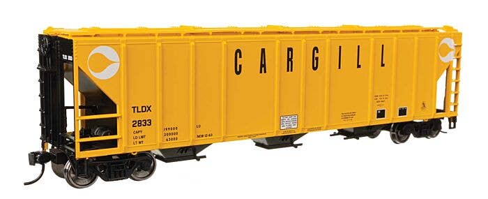 Walthers Mainline HO 49404 50' Pullman-Standard PS2-CD 4427 3-Bay Covered Hopper, Cargill