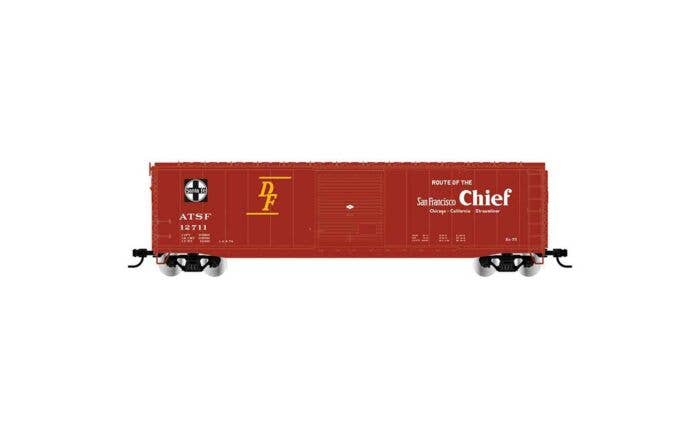 Rivarossi by Hornby HO HR6661A 50' Single-Door Boxcar No Roofwalk, Atchison Topeka & Santa Fe