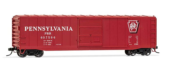 Rivarossi by Hornby HO HR6586B 50' Sliding-Door Boxcar No Roofwalk, Pennsylvania