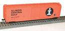 Accurail HO 5505 50' Steel Boxcar with 8' Superior Doors, Roofwalk, High Ladders, Brakewheel, K, Illinois Central Gulf