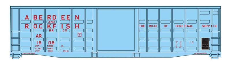PREORDER Walthers Mainline HO 910-46701 50' Waffle Side Boxcar, Aberdeen & Rockfish