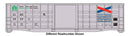 Walthers Mainline HO 910-46705 50' Waffle Side Boxcar, Chattahoochee Industrial