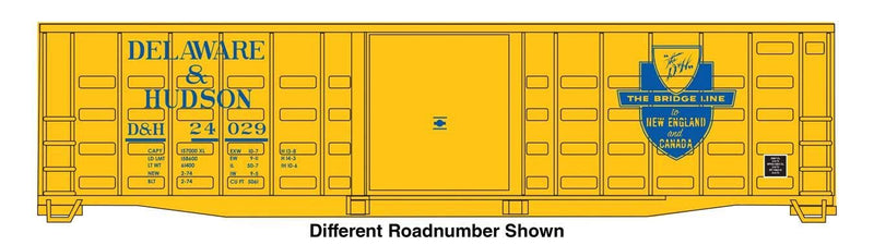 PREORDER Walthers Mainline HO 910-46708 50' Waffle Side Boxcar, Delaware & Hudson