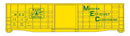 Walthers Mainline HO 910-46713 50' Waffle Side Boxcar, Maine Central