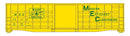PREORDER Walthers Mainline HO 910-46713 50' Waffle Side Boxcar, Maine Central