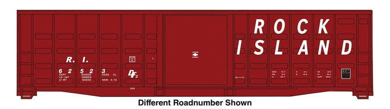 PREORDER Walthers Mainline HO 910-46718 50' Waffle Side Boxcar, Rock Island