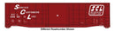 PREORDER Walthers Mainline HO 910-46720 50' Waffle Side Boxcar, Seaboard Coast Line