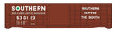 Walthers Mainline HO 910-46722 50' Waffle Side Boxcar, Southern