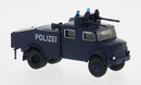 Brekina HO 47181 Mercedes-Benz LA 1113 Wasserwerfer 4000L (Water Cannon), Assembled, Berlin, Germany, Police (black, German Lettering)