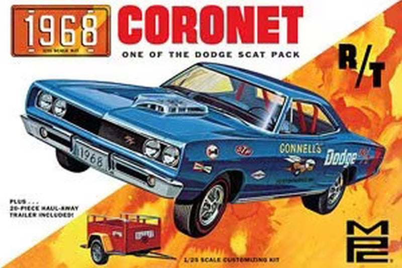 MPC 975 1968 Dodge Coronet Hardtop w/Trailer