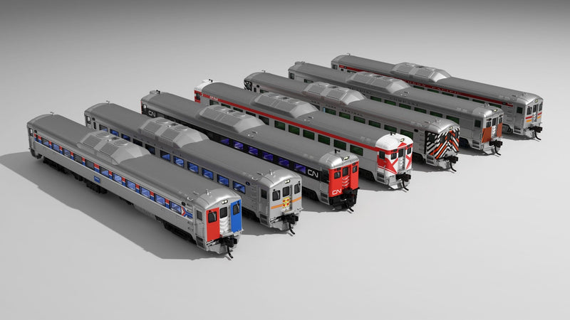 PREORDER Rapido 516595 N Budd RDC-1 Phase 2 - Sound and DCC -- Painted, Unlettered (stainless)
