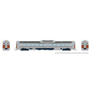 Rapido 516011 N Budd RDC-1 Phase 2 - Standard DC -- Reading (silver with safety stripes)