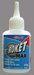 Deluxe Materials AD45 Roket Max CA, Thick/Gap Filling, .7oz