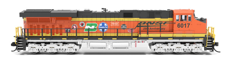PREORDER Broadway Limited Imports N 9882 GE ES44AC Diesel Locomotive, Burlington Northern Santa Fe 25th Anniversary