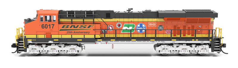 PREORDER Broadway Limited Imports N 9882 GE ES44AC Diesel Locomotive, Burlington Northern Santa Fe 25th Anniversary