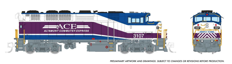 PREORDER Rapido N 519001 GMDD F59PH Locomotive, Altamont Commuter Express