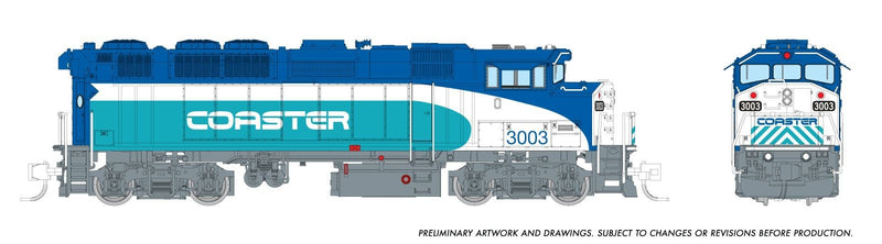 PREORDER Rapido N 519510 GMDD F59PH Locomotive, Coaster