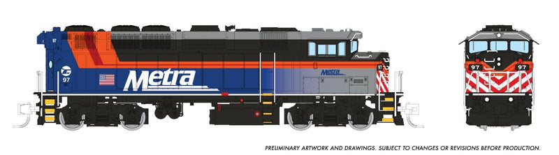 PREORDER Rapido N 519019 GMDD F59PH Locomotive, Metra