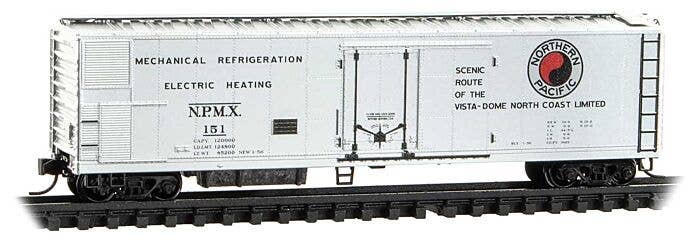 Micro-Trains N 069 00 151 51' 3-3/4" Riveted-Side Mechanical Reefer, Northern Pacific NPMX