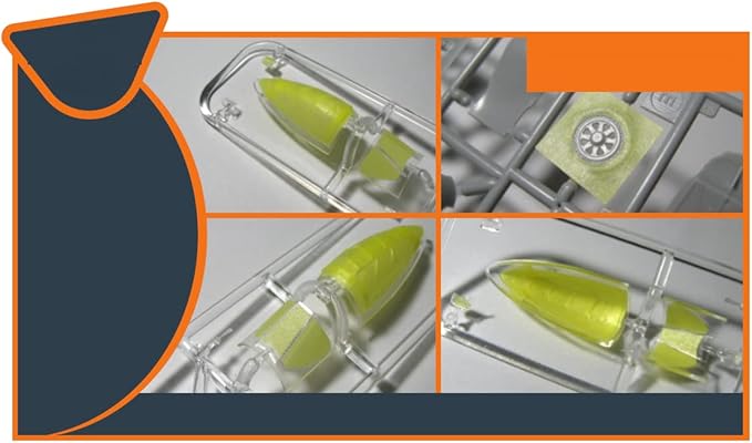 Clear Prop 1/48 F-82F/G, E/H Twin Mustang painting mask for Modelsvit kit (4818/4820) "yellow kabuki paper"