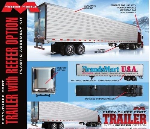 Moebius Models 1302 53' Trailer