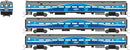 PREORDER Rapido N 528051 Comet Commuter Car Cab/Coach Set, AMT Montreal (3-Pack)