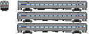 PREORDER Rapido N 528057 Comet Commuter Car Cab/Coach Set, Maryland Area Rail Commuter MARC (3-Pack)