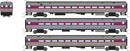 PREORDER Rapido N 528059 Comet Commuter Car Cab/Coach Set, Massachusetts Bay Transportation Authority MBTA (3-Pack) | 277.16