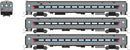 PREORDER Rapido N 528067 Comet Commuter Car Cab/Coach Set, NJ Transit (3-Pack)