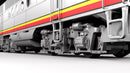 PREORDER Rapido 053004 HO EMD FT-B - Standard DC -- Santa Fe, No Number (Warbonnet, silver, red, black, yellow)