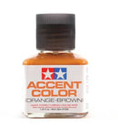 Tamiya Paints E87209 Accent Color Wash, 1.35oz 40mL, Orange-Brown