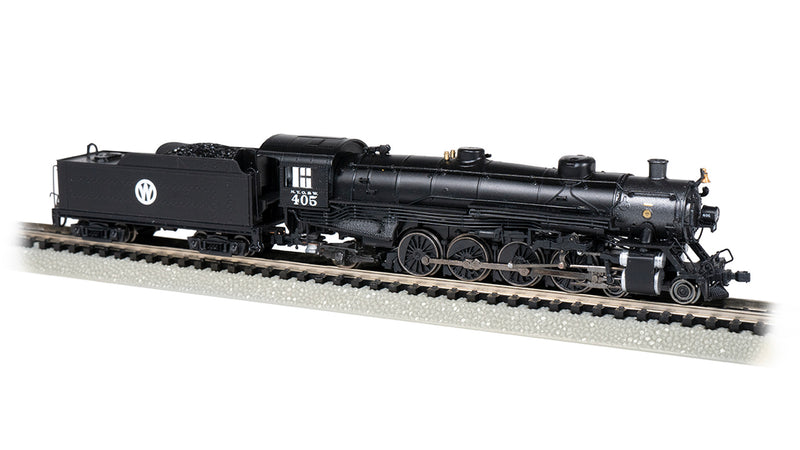 Bachmann 53455 4-8-2 Light Mountain - Sound and DCC -- New York, Ontario & Western 405 (black, graphite), N Scale