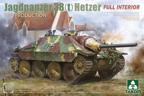 Takom 1/35 Jagdpanzer 38(t) Hetzer mid production w/ full interior