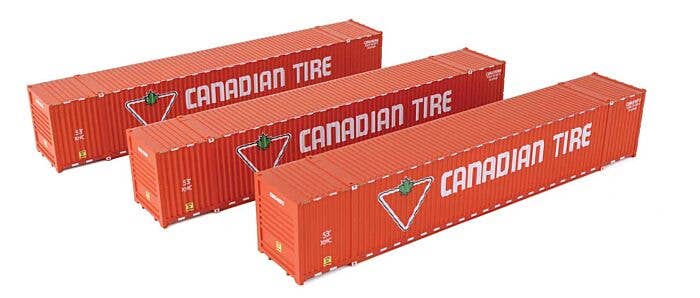 Walthers (SceneMaster) HO 18500 53' Singamas Corrugated Side Container, 3-Pack, Canadian Tire