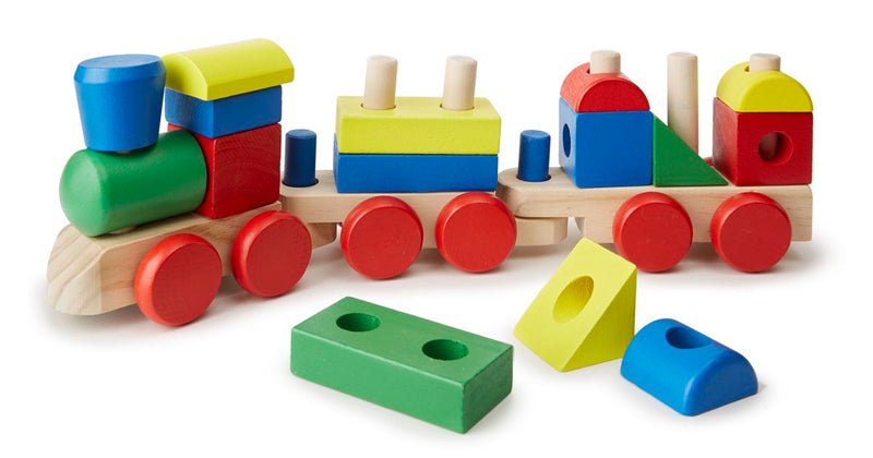 Melissa & Doug 51024 Wooden Stacking Train